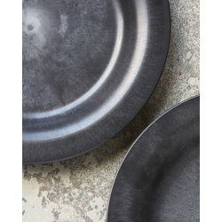 Tallerken, Serveur, Sort, 4 stk.