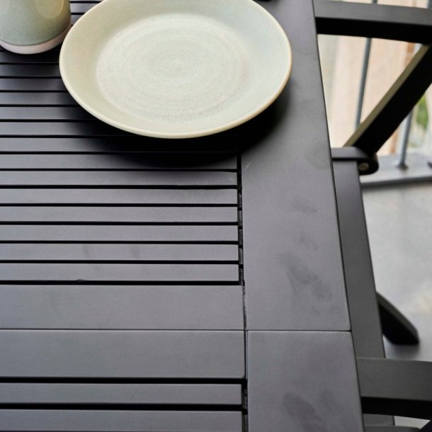 Expa - Spisebord med folde funktion, sort mahogni, 65 x 130 cm.