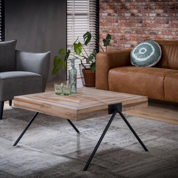 Teka - Sofabord i teaktræ, 80 x 80 - i moderne designs - 3-Nordic