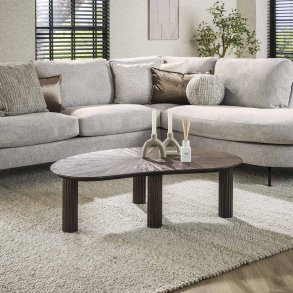 Mayas - Sofabord, nyreformet i brunt teaktr