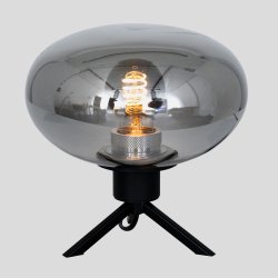 Espejo - Bordlampe i glas og metal med spejl effekt, hjde 22 cm