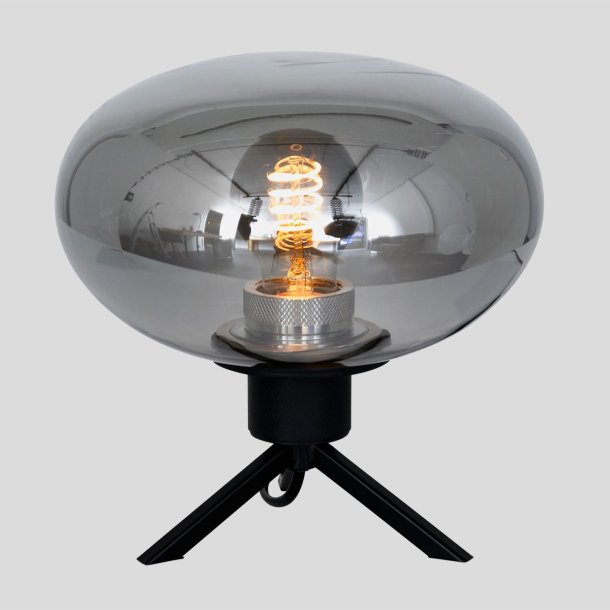 Espejo - Bordlampe i glas og metal med spejl effekt, hjde 22 cm