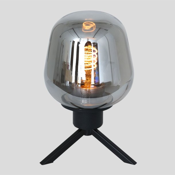 Espejo - Bordlampe i glas og metal med spejl effekt, hjde 28 cm