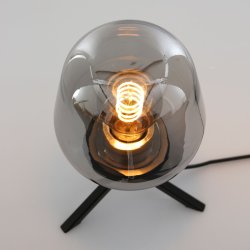Espejo - Bordlampe i glas og metal med spejl effekt, hjde 23 cm