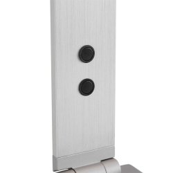 Fonda - bordlampe i aluminium og glas, to farver