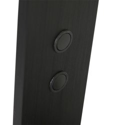 Fonda - bordlampe i aluminium og glas, to farver