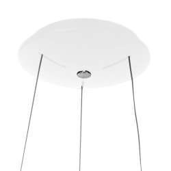 Anillo - loftlampe med en ring af metal og glas, 4 slags finish