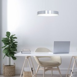 Anillo - loftlampe med en ring af metal og glas, 4 slags finish