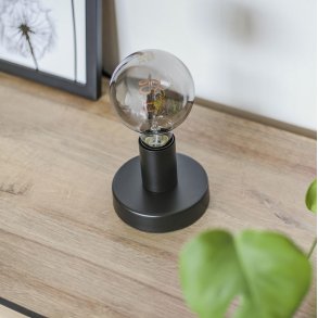 Canon - Bordlampe i sort metal