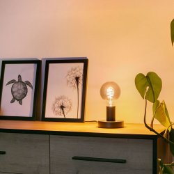 Canon - Bordlampe i sort metal