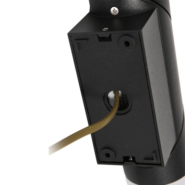 Burgos - udendrslampe i sort metal og glas