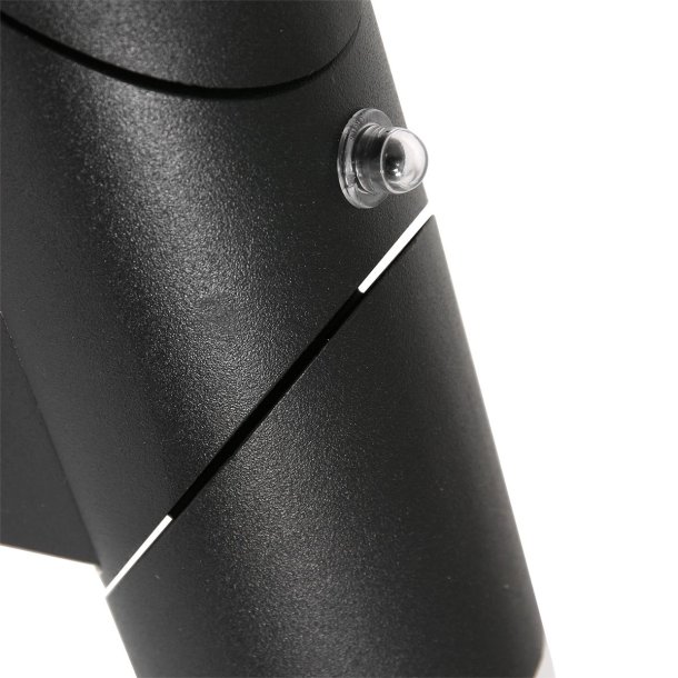 Burgos - udendrslampe i sort metal og glas