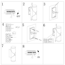 Burgos - udendrslampe i sort metal og glas