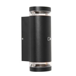 Baza - Udendrslampe i sort metal og glas med sensor