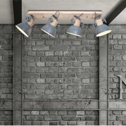 Bates - spotlampe med fire skrme i fem forskellige finish