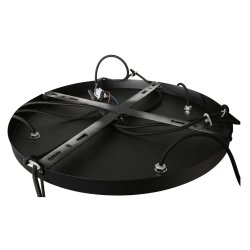 Bowie - loftlampe i messing og ravfarvet glas