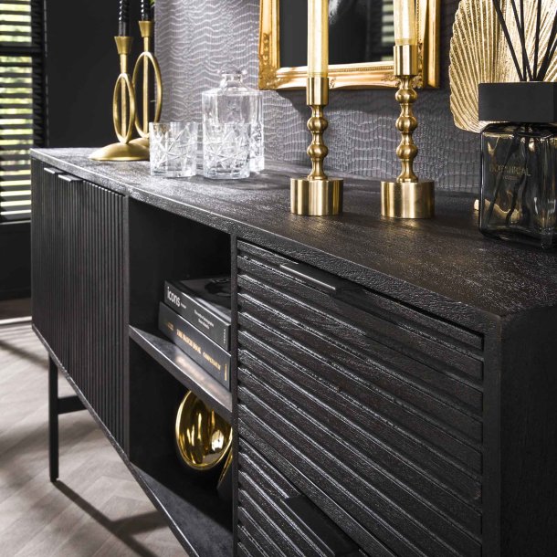 Marna - Sknk i sort massiv mangotr