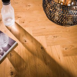 Zotti - Spisebord i genbrugs teak finer, 105 x 215 cm.