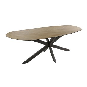 Zotti - Spisebord i genbrugs teak finer, 105 x 215 cm.