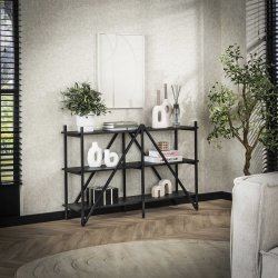 Namu - Reol i gr-sort metal, tre hylder