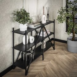 Namu - Reol i gr-sort metal, tre hylder