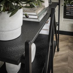 Namu - Reol i gr-sort metal, tre hylder