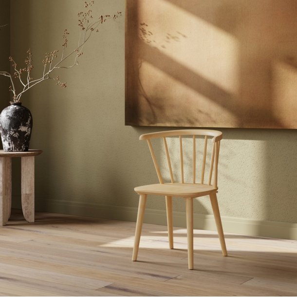 Dobby - 2 Spisebordsstole i massiv naturfarvet tr�