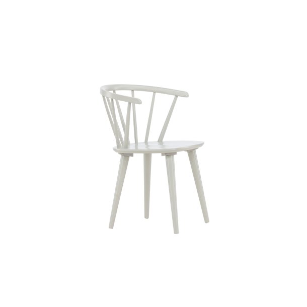 Dobby - 2 Spisebordsstole i massiv lysegr� lakeret tr�