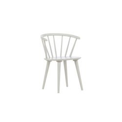 Dobby - 2 Spisebordsstole i massiv lysegr� lakeret tr�