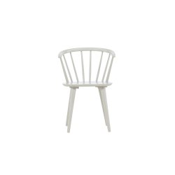 Dobby - 2 Spisebordsstole i massiv lysegr� lakeret tr�