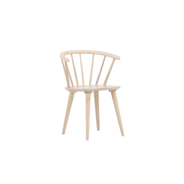 Dobby - 2 Spisebordsstole i massiv hvidtonet tr�