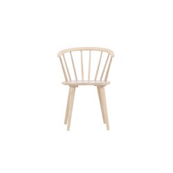 Dobby - 2 Spisebordsstole i massiv hvidtonet tr�