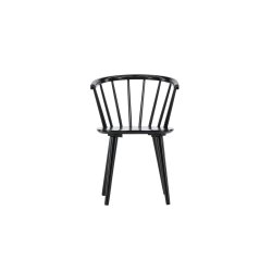 Dobby - 2 Spisebordsstole i massiv sortlakeret tr�