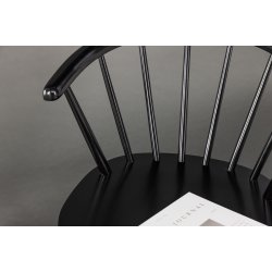 Dobby - 2 Spisebordsstole i massiv sortlakeret tr�