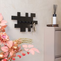 Puzzle - Kroklist i svart metall