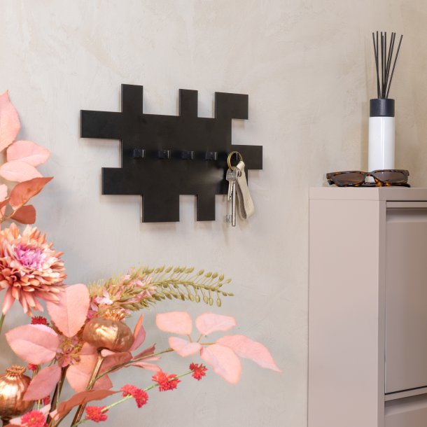 Puzzle - Kroklist i svart metall