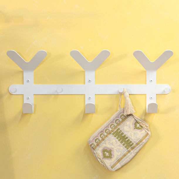 Compacto - Knager�kke i hvid metal, bredde 66 cm.