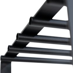 Dinex - Hattehylde i sort metal, bredde 100 cm.