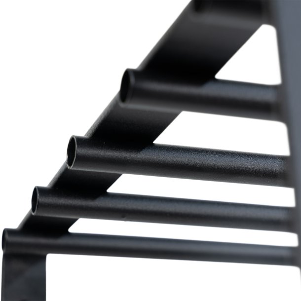 Dinex - Hattehylde i sort metal, bredde 100 cm.