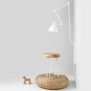 Verdi - Vglampe i hvid metal