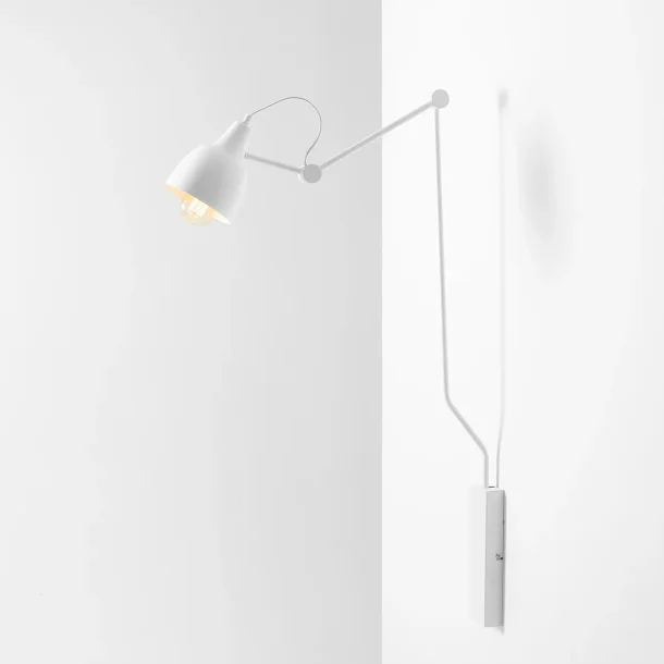 Verdi - Vglampe i hvid metal