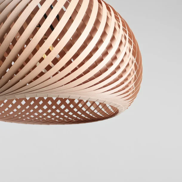 Nightfall - Pendel i flettet bgetr, diameter 45 cm.