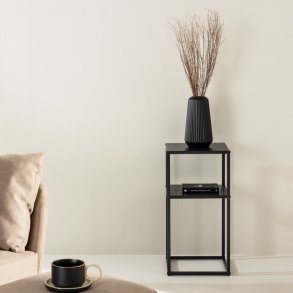 Triss -Blomsters�jle/sidebord i sort metal