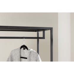 Quito - Tjstativ i sort metal med bjlestang og 2 skuffer