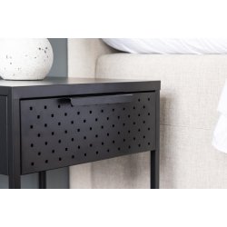 Beta - Sengebord i sort metal