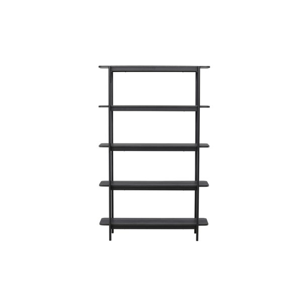 Stigma - Reol i sort MDF, 120 x 190 cm.