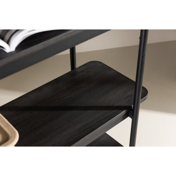 Stigma - Reol i sort MDF, 120 x 190 cm.