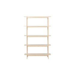 Stigma - Reol i hvidtonet MDF, 120 x 190 cm.