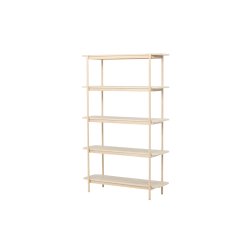 Stigma - Reol i hvidtonet MDF, 120 x 190 cm.