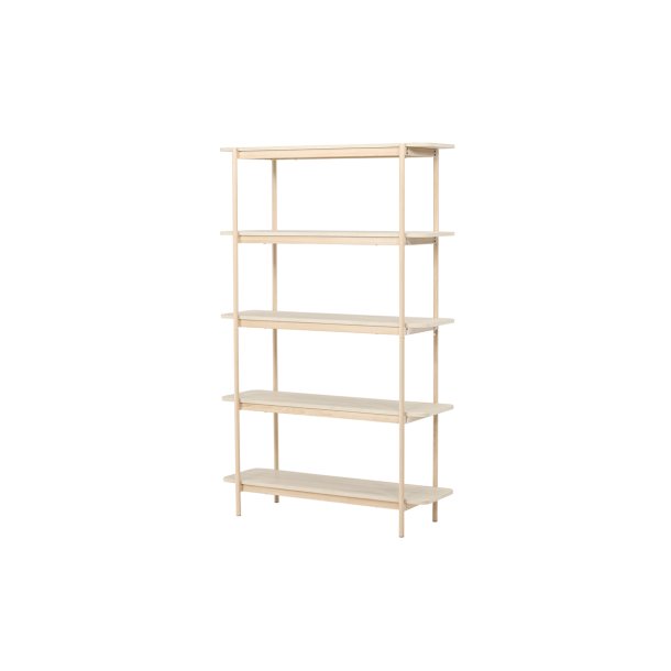 Stigma - Reol i hvidtonet MDF, 120 x 190 cm.